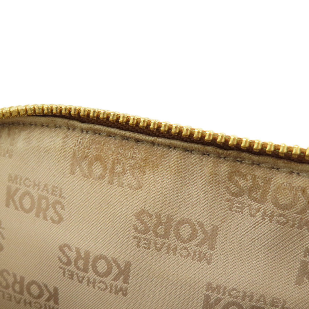 MICHAEL KORS Tote Bag PVC Ocher 2WAY Women Used Authentic