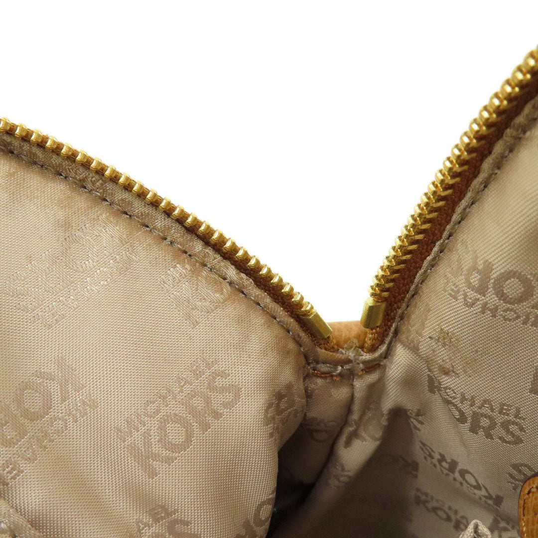 MICHAEL KORS Tote Bag PVC Ocher 2WAY Women Used Authentic