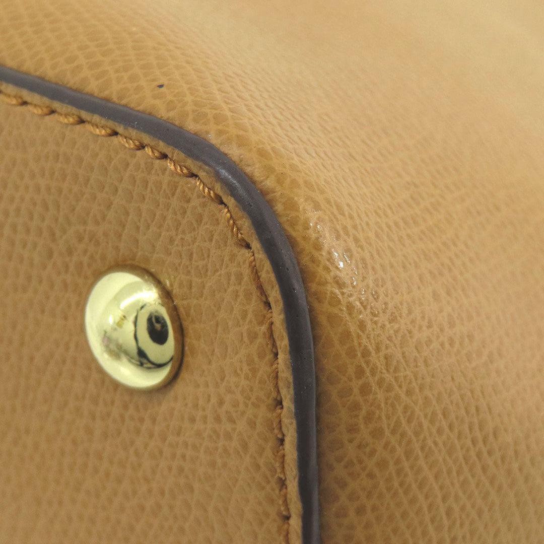 MICHAEL KORS Tote Bag PVC Ocher 2WAY Women Used Authentic