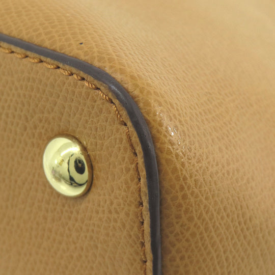 MICHAEL KORS Tote Bag PVC Ocher 2WAY Women Used Authentic