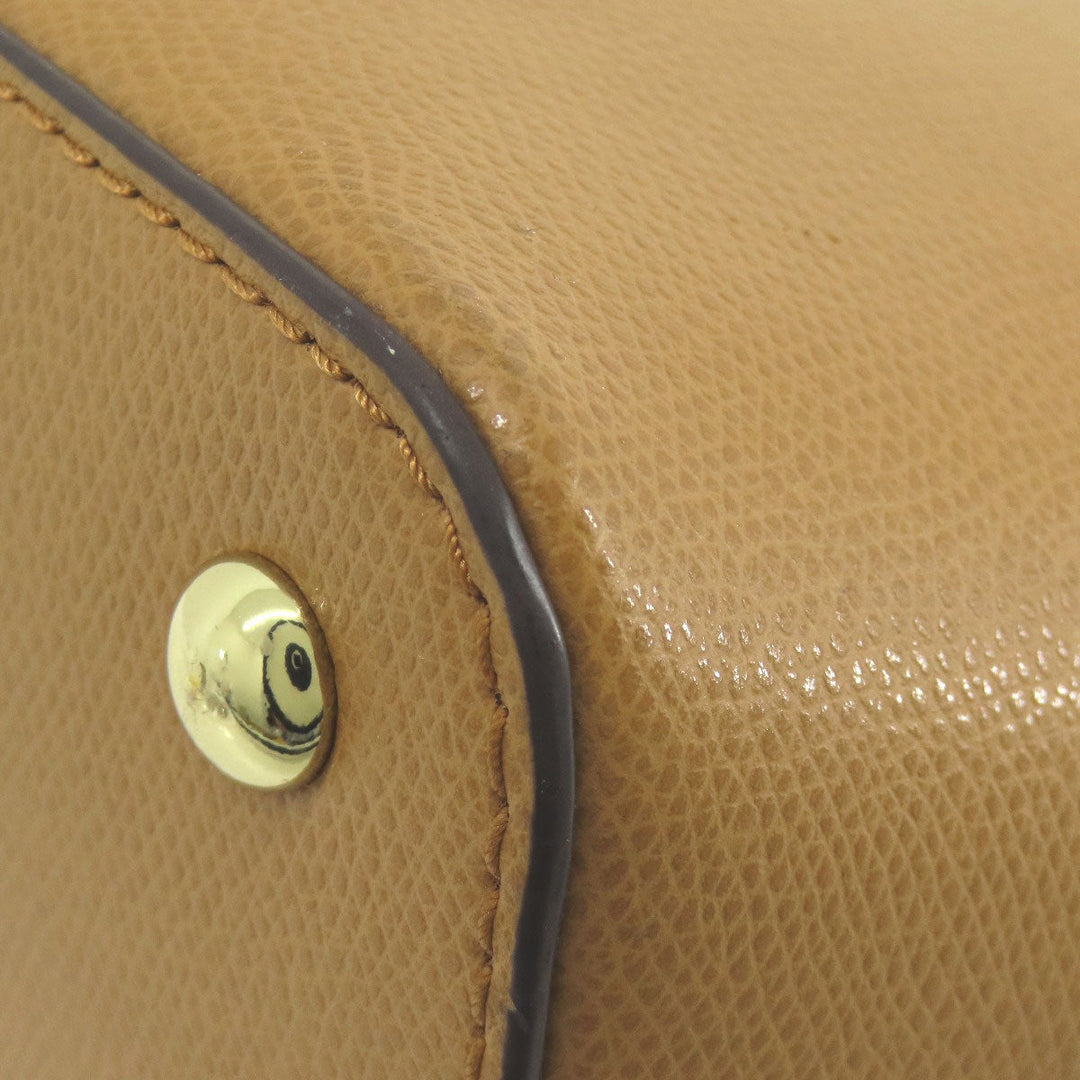 MICHAEL KORS Tote Bag PVC Ocher 2WAY Women Used Authentic