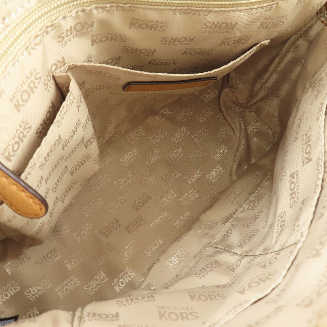 MICHAEL KORS Tote Bag PVC Ocher 2WAY Women Used Authentic