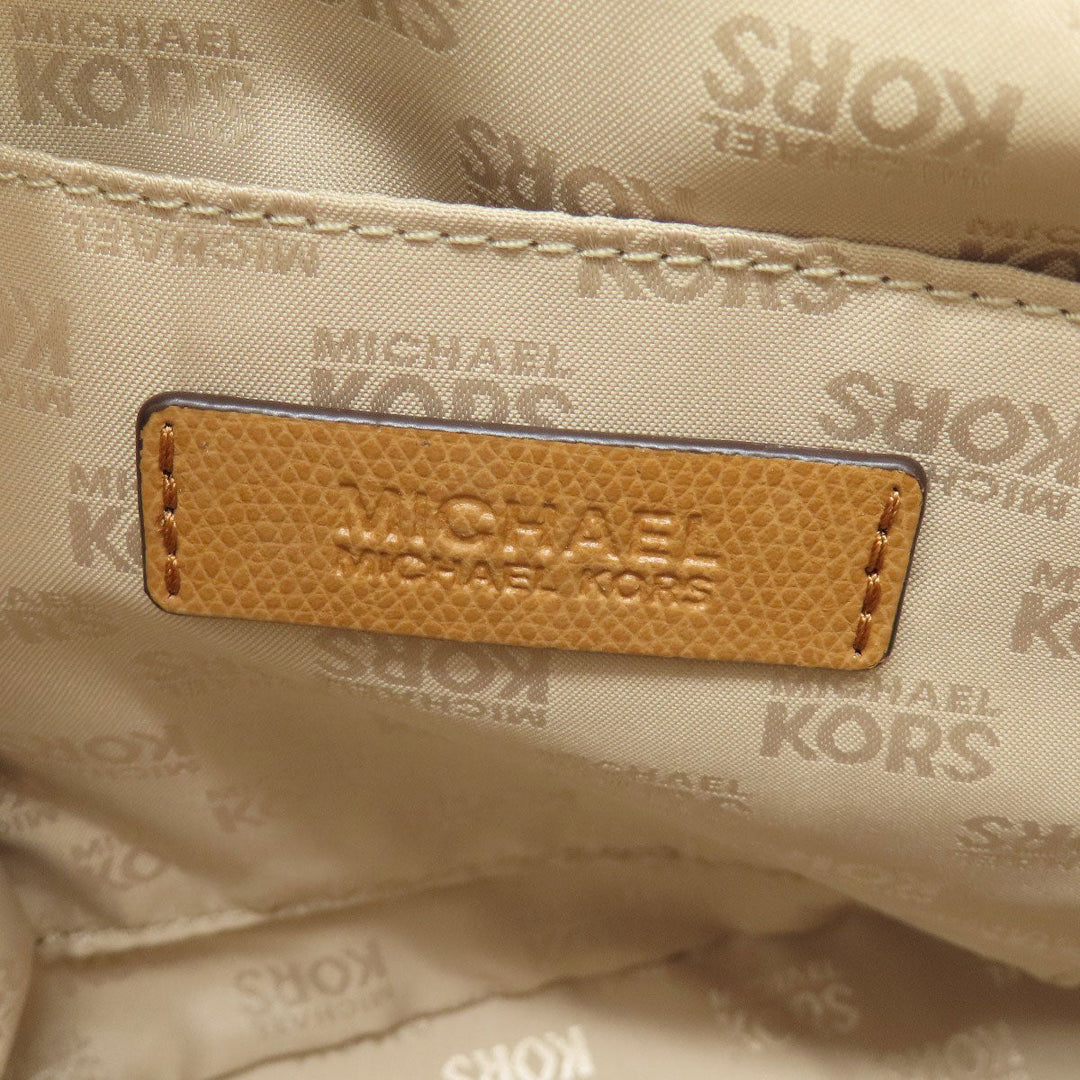 MICHAEL KORS Tote Bag PVC Ocher 2WAY Women Used Authentic