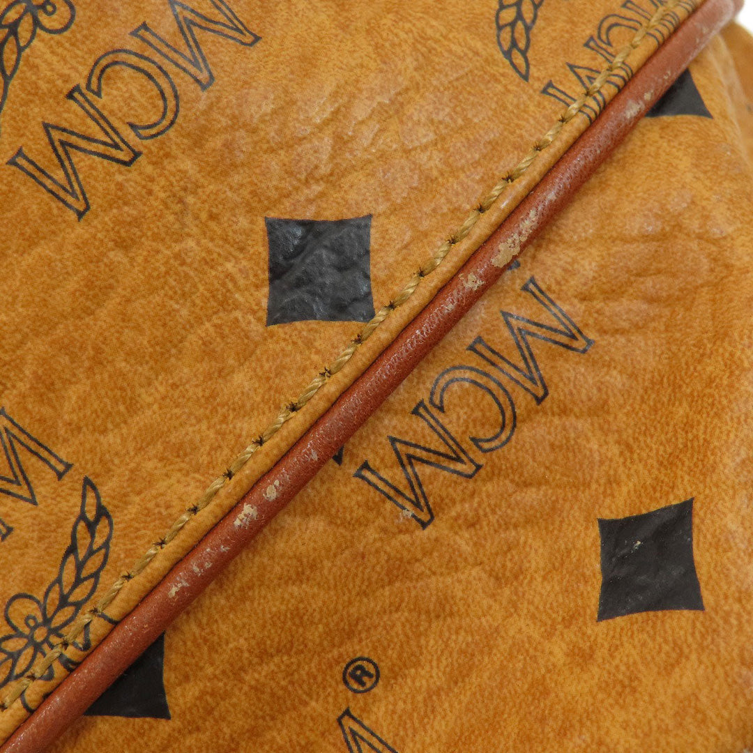 MCM Shoulder Bag PVC Brown logo drawstringShoulder