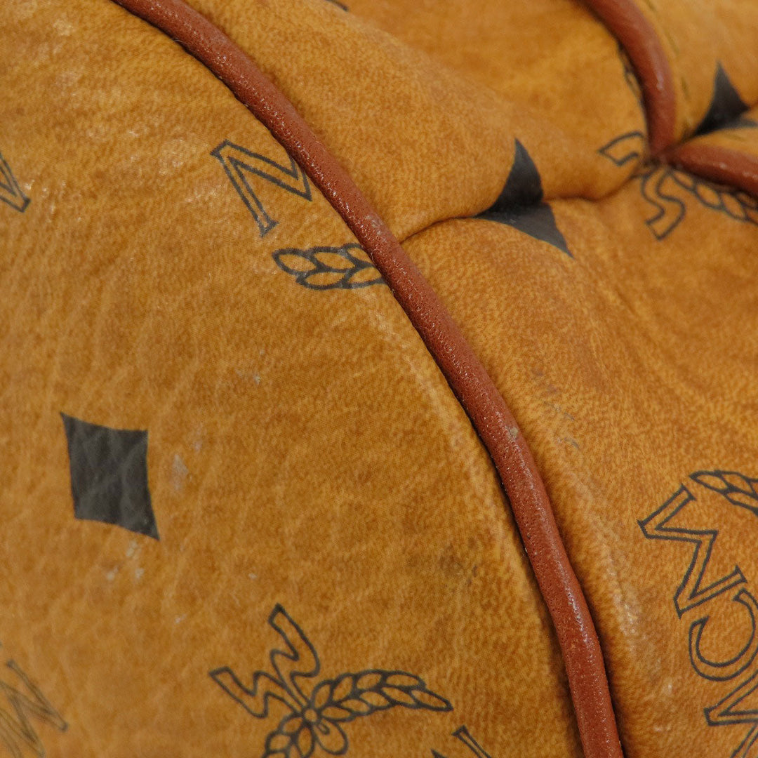 MCM Shoulder Bag PVC Brown logo drawstringShoulder