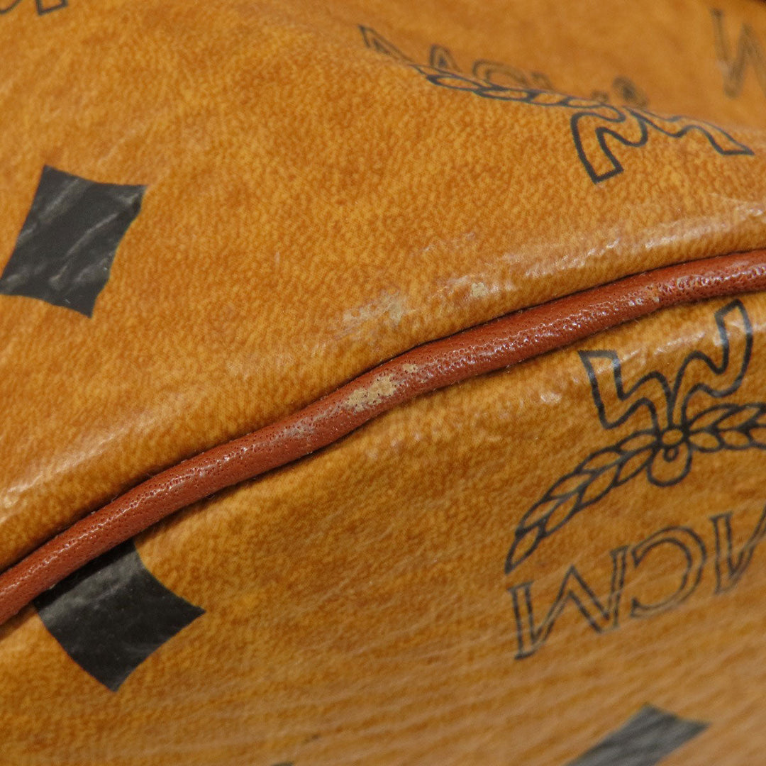 MCM Shoulder Bag PVC Brown logo drawstringShoulder