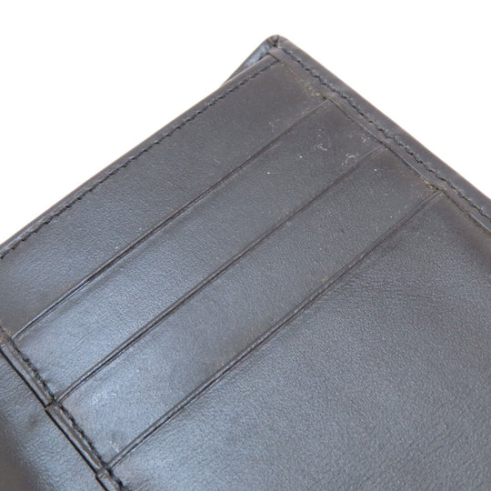 CARTIER Bifold Wallet leather Brown Three-fold wallet mens(Unisex) Used Authentic