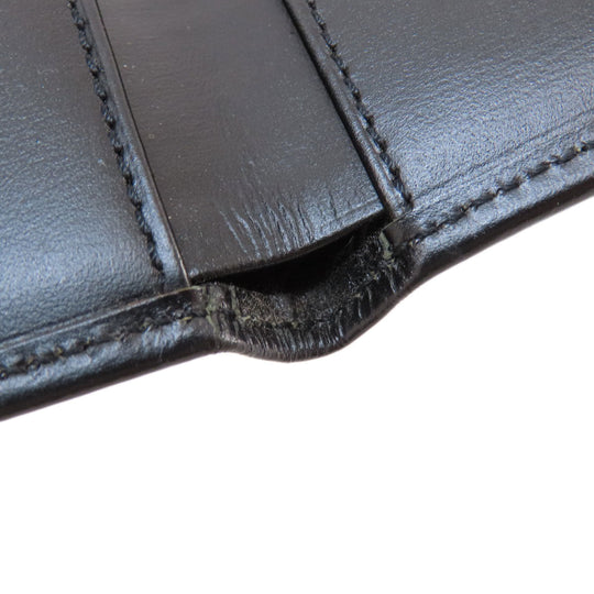 CARTIER Bifold Wallet leather Brown Three-fold wallet mens(Unisex) Used Authentic
