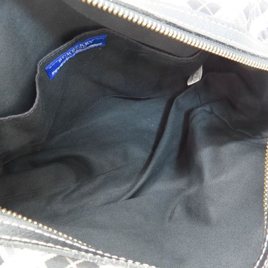 BURBERRY Handbag canvas black Blue label Women Used Authentic