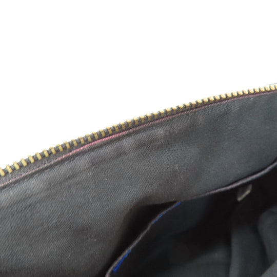 BURBERRY Handbag canvas black Blue label Women Used Authentic