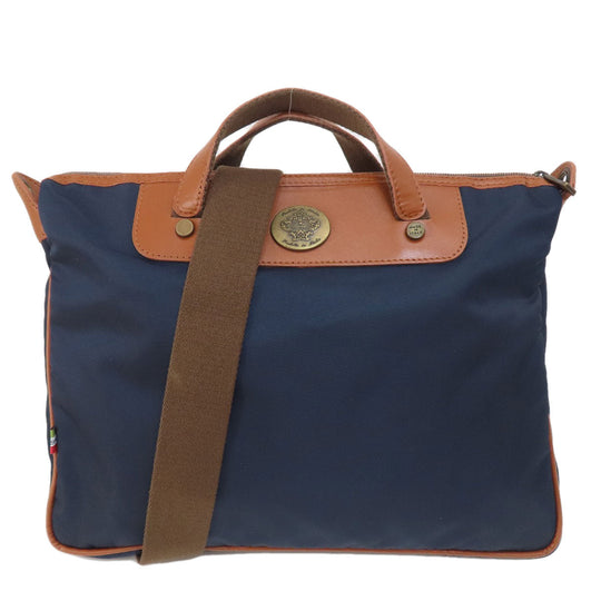 Orobianco Handbag Nylon Navy logo 2WAY