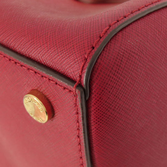 MICHAEL KORS Handbag PVC Red logo 2WAY Women Used Authentic