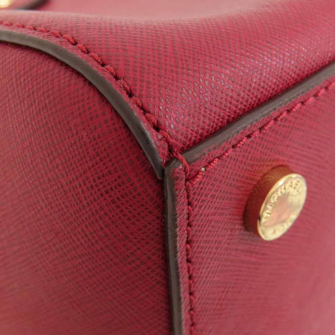 MICHAEL KORS Handbag PVC Red logo 2WAY Women Used Authentic