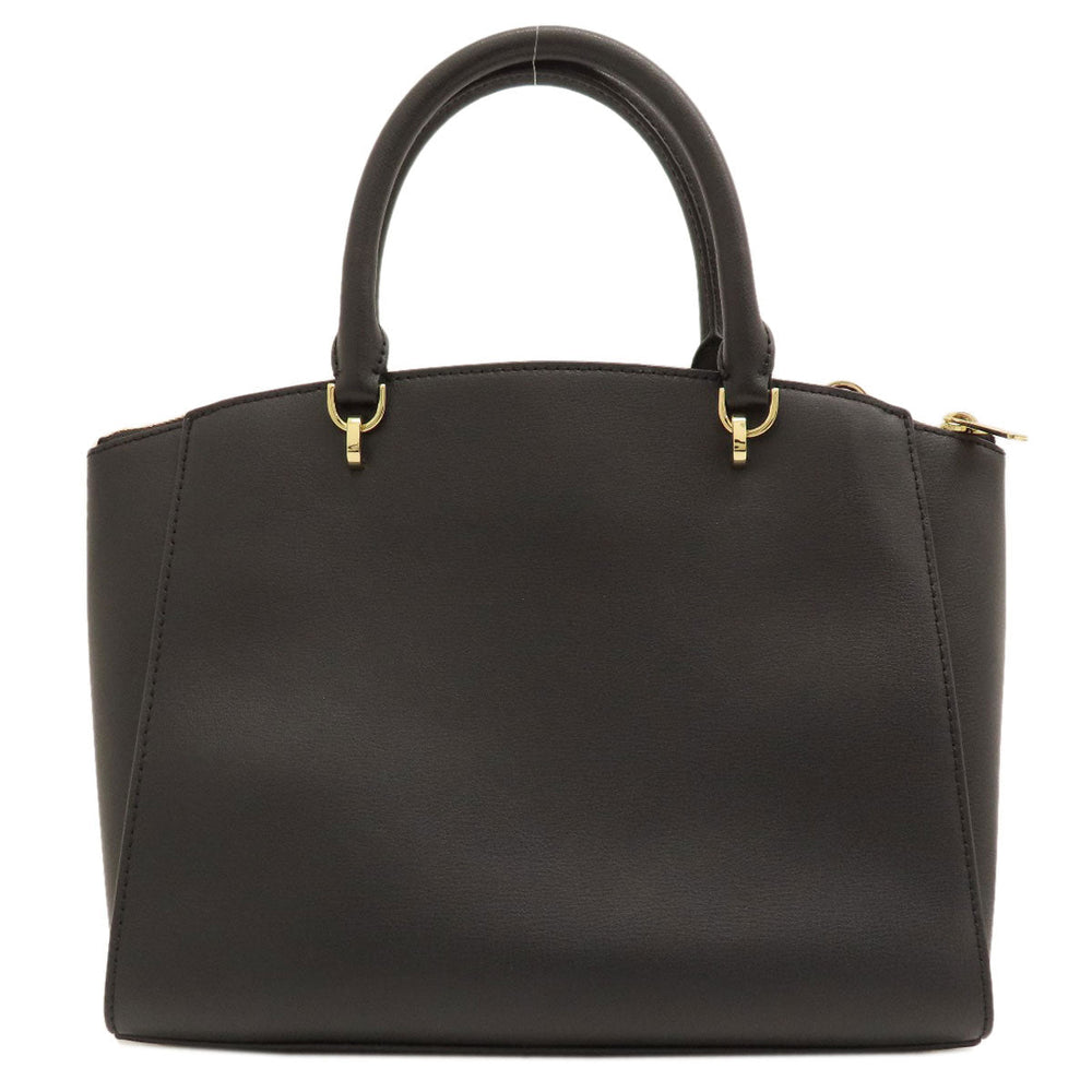 MICHAEL KORS Handbag leather black 2WAY Women Used Authentic