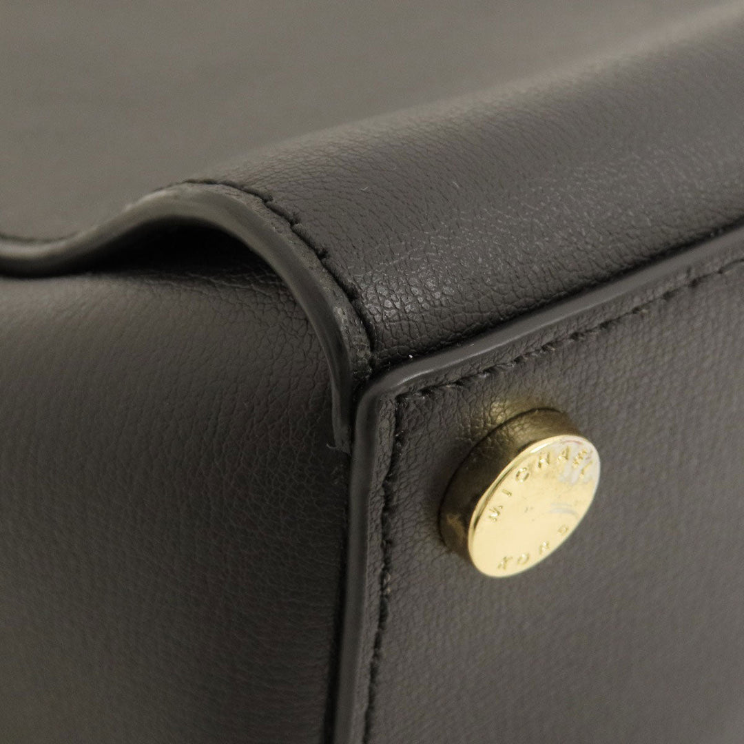 MICHAEL KORS Handbag leather black 2WAY Women Used Authentic