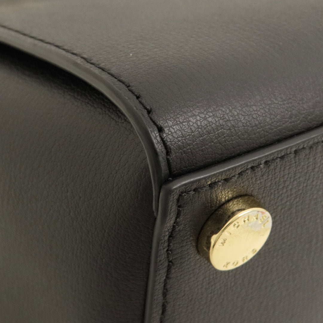 MICHAEL KORS Handbag leather black 2WAY Women Used Authentic