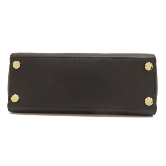 MICHAEL KORS Handbag leather black 2WAY Women Used Authentic