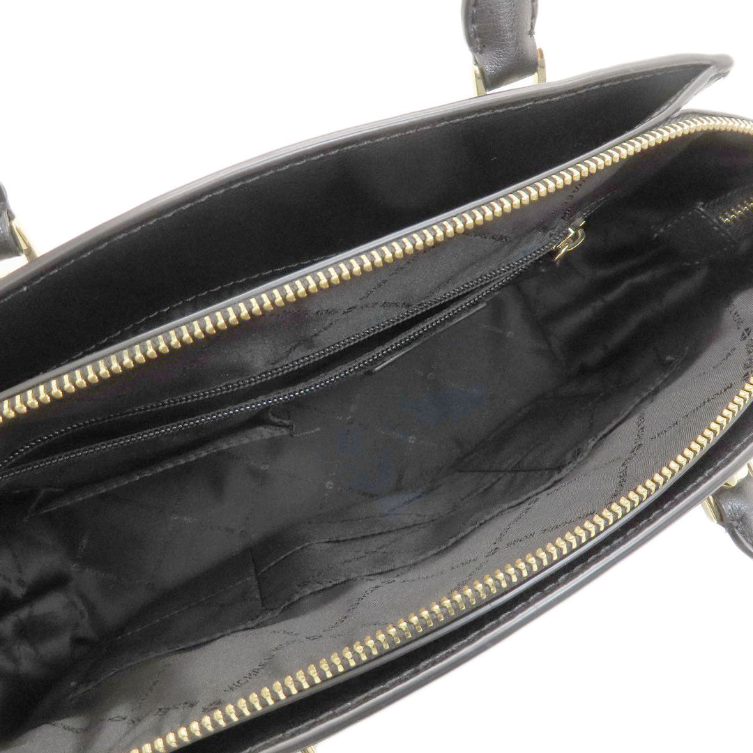 MICHAEL KORS Handbag leather black 2WAY Women Used Authentic