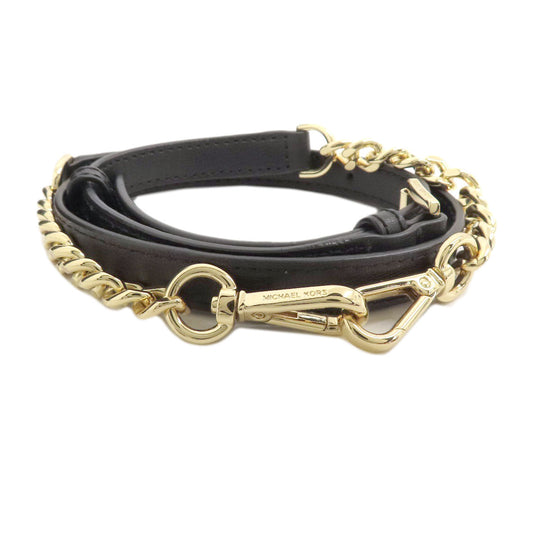 MICHAEL KORS Handbag leather black 2WAY Women Used Authentic