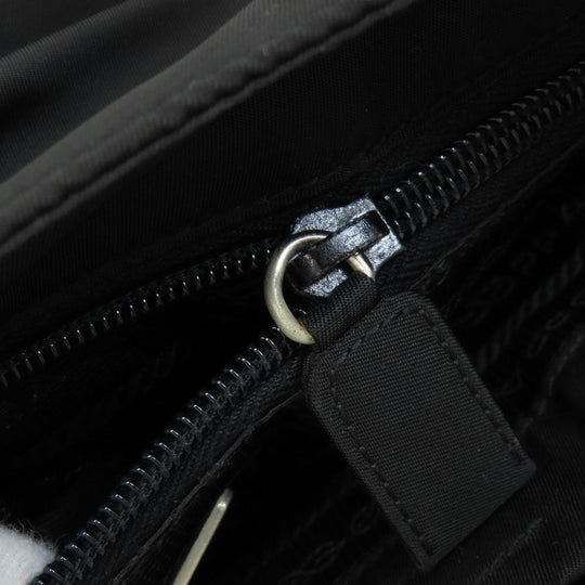 PRADA Tote Bag Nylon black logoMetal Women Used Authentic