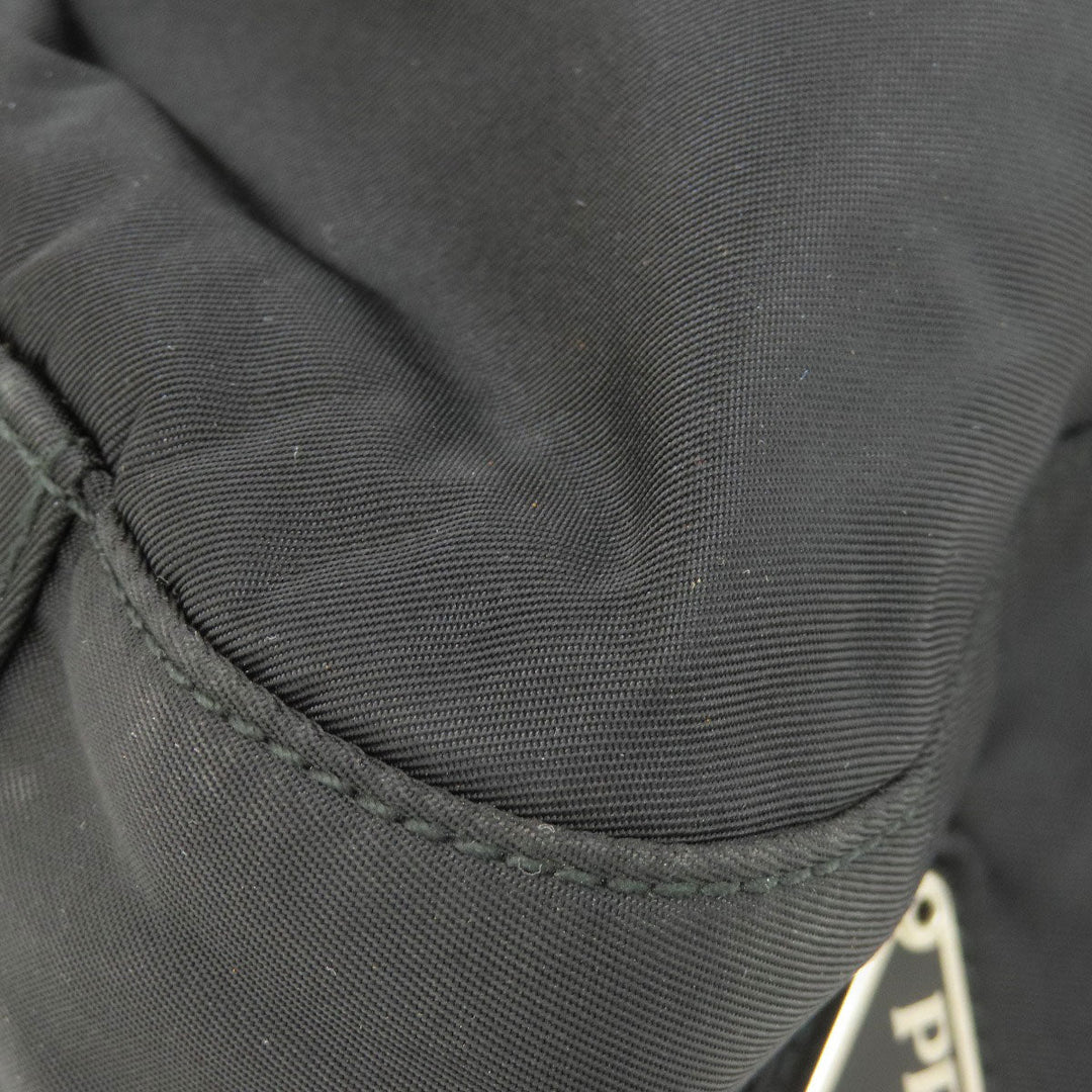 PRADA Tote Bag Nylon black logoMetal Women Used Authentic