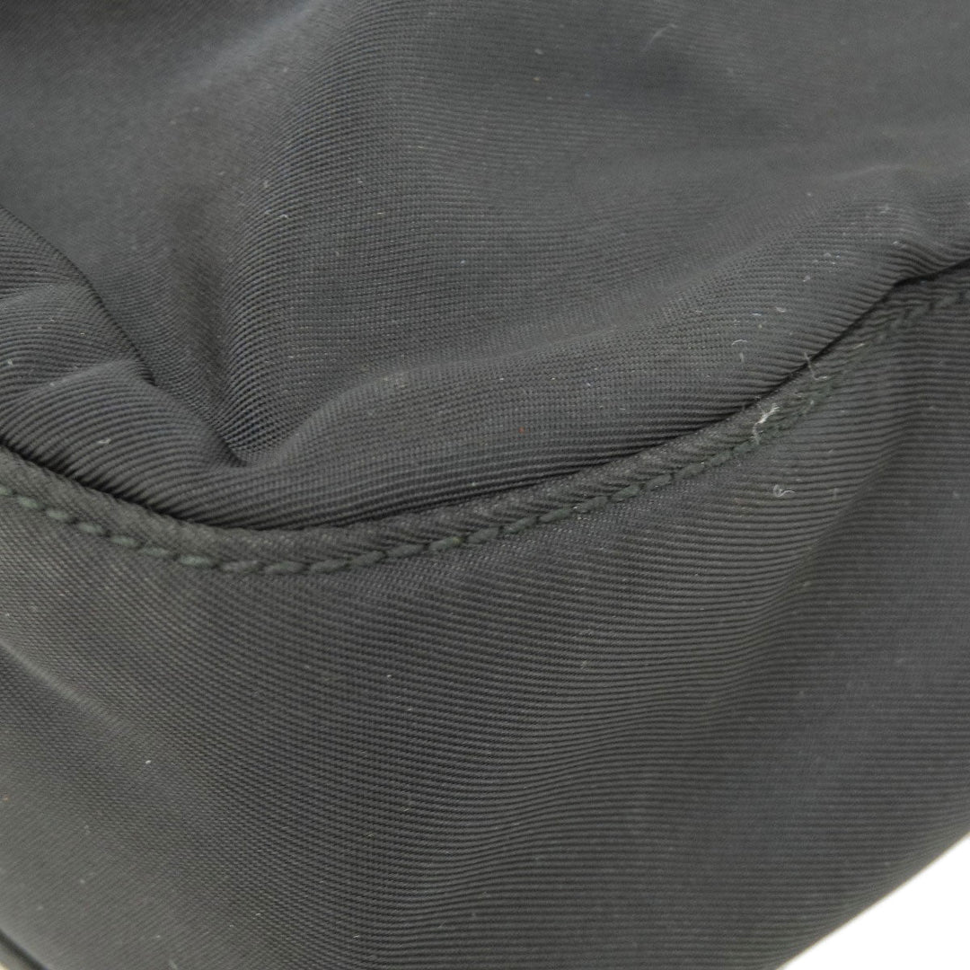 PRADA Tote Bag Nylon black logoMetal Women Used Authentic