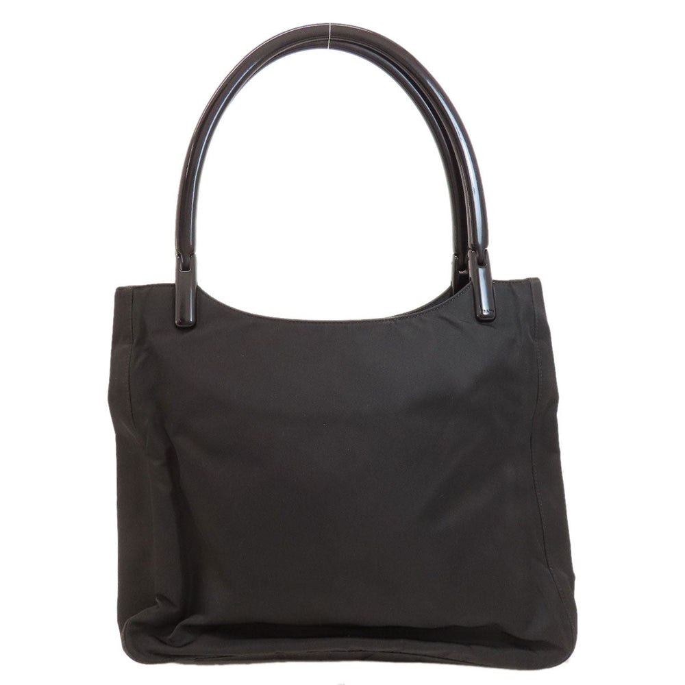 PRADA Tote Bag Nylon black logoMetal Women Used Authentic