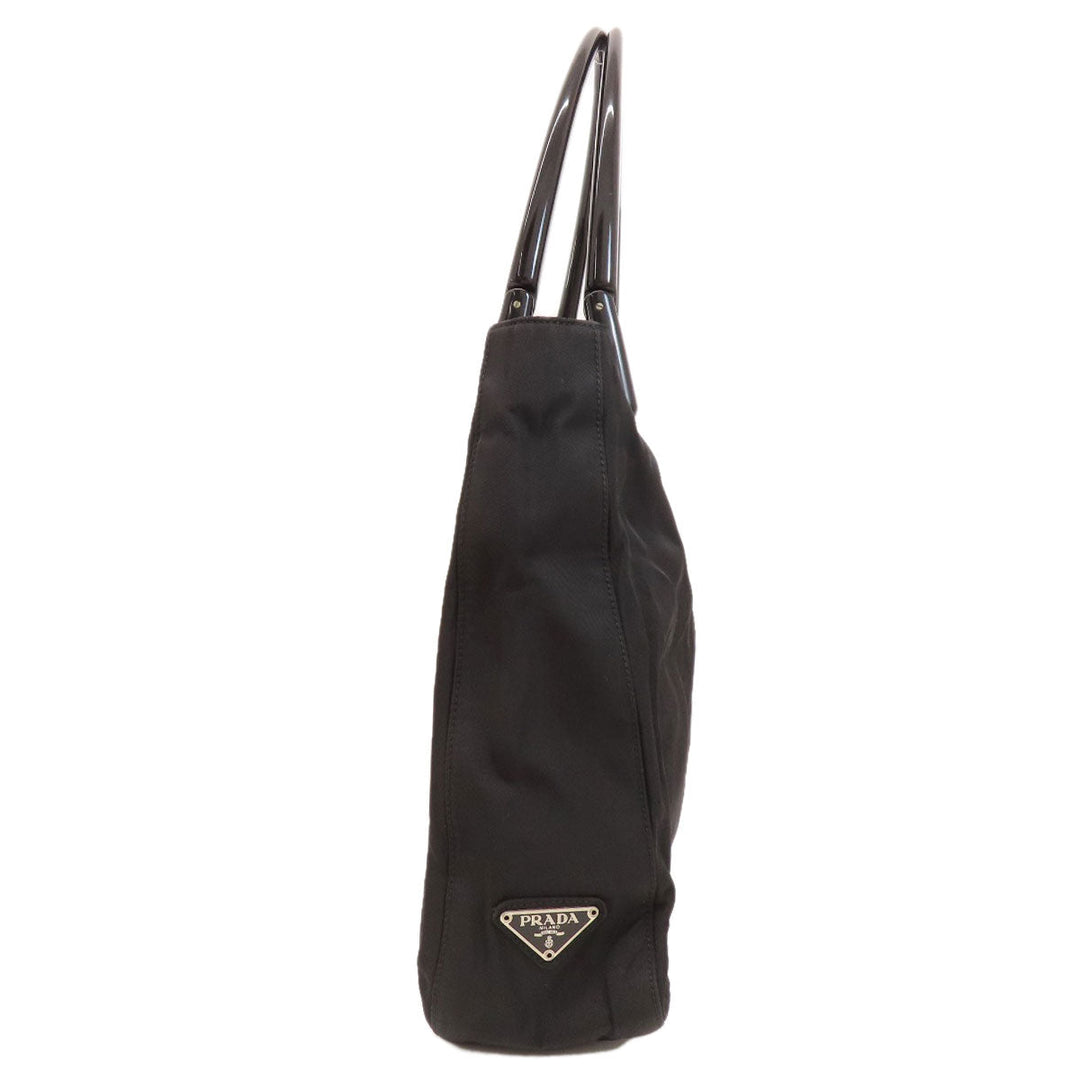 PRADA Tote Bag Nylon black logoMetal Women Used Authentic