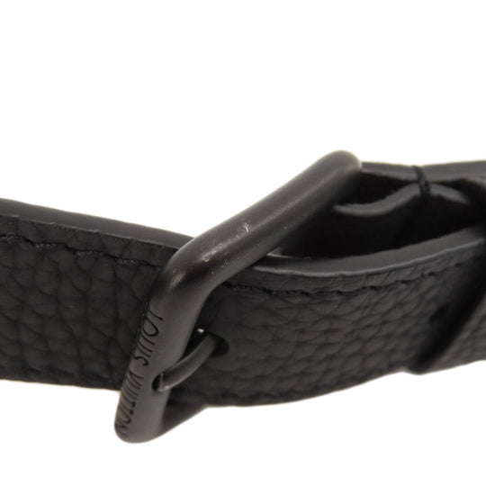 LOUIS VUITTON Handbag M46456 Ann Platt black Sac Plat Cross Noir Women Used Authentic