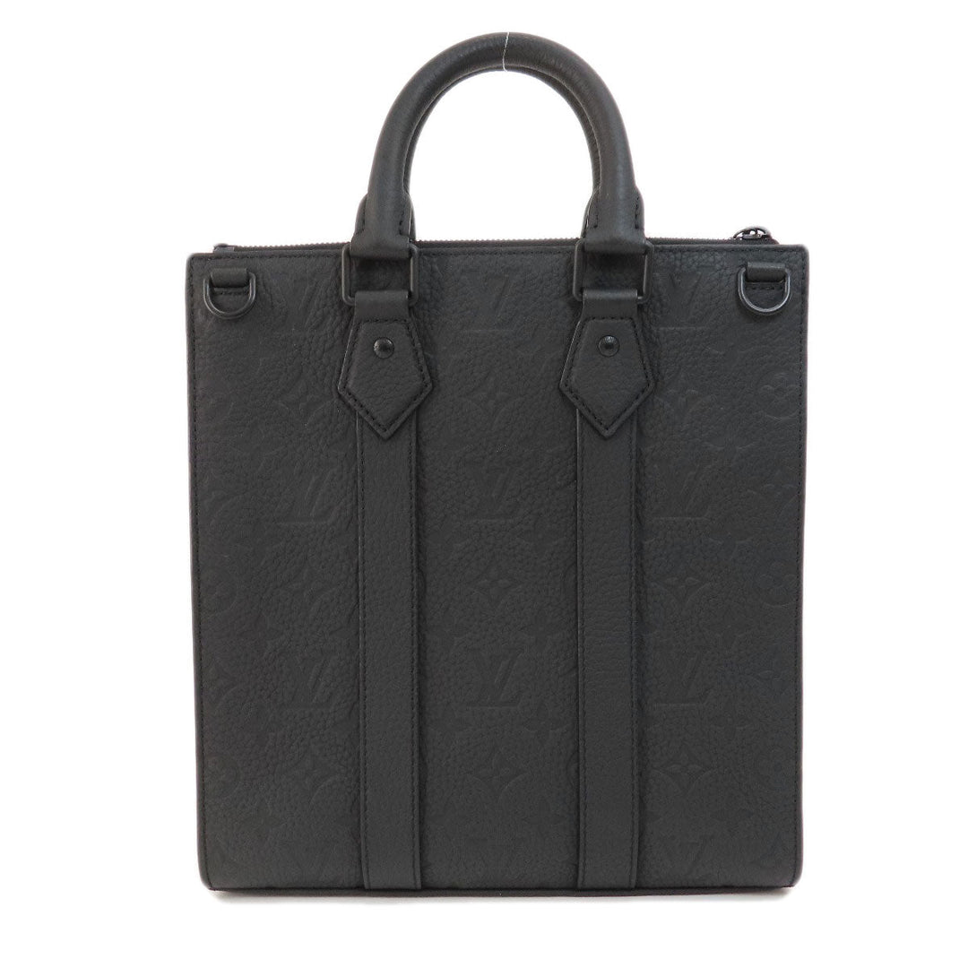 LOUIS VUITTON Handbag M46456 Ann Platt black Sac Plat Cross Noir Women Used Authentic