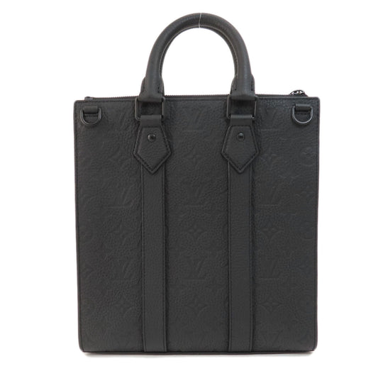 LOUIS VUITTON Handbag M46456 Ann Platt black Sac Plat Cross Noir Women Used Authentic