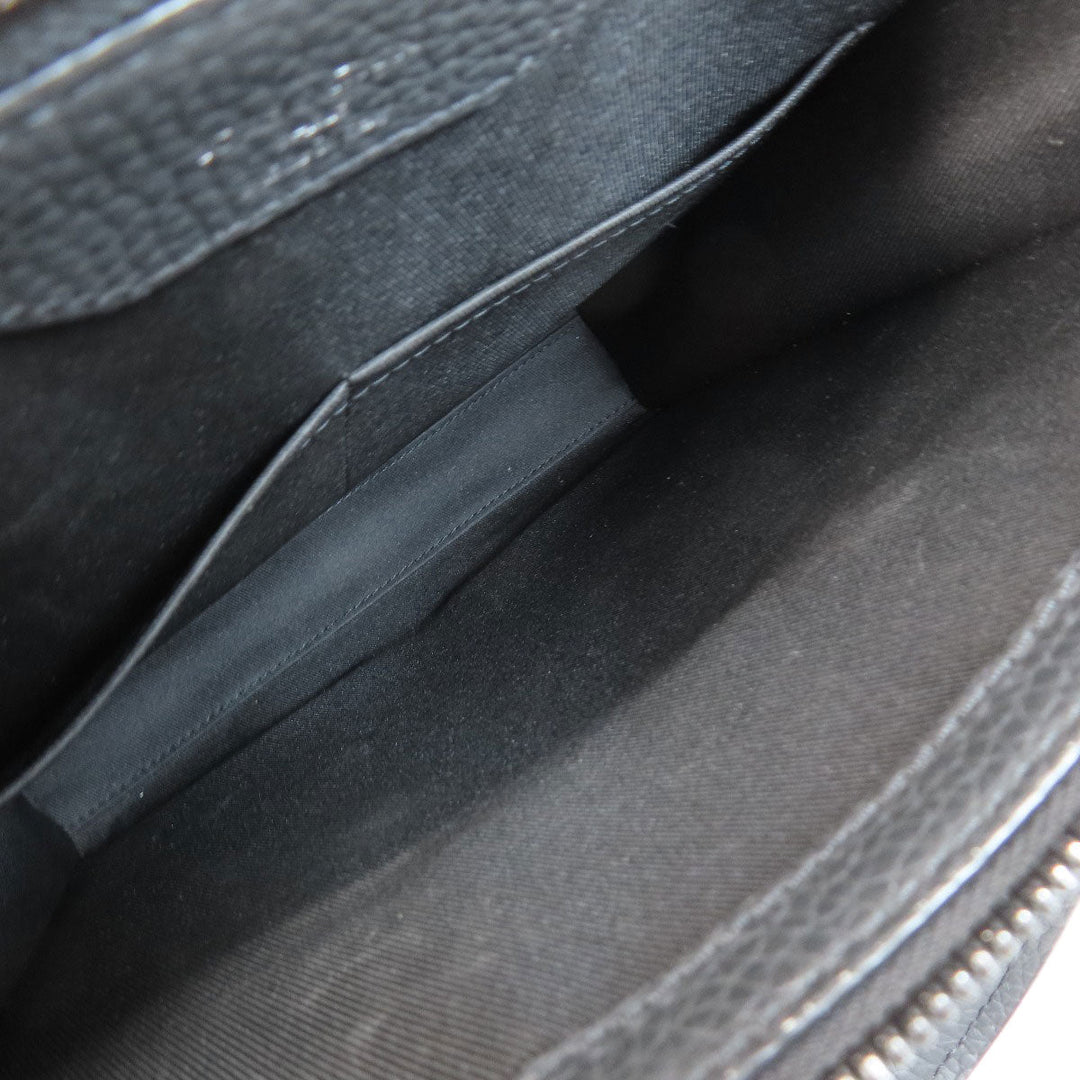 LOUIS VUITTON Handbag M46456 Ann Platt black Sac Plat Cross Noir Women Used Authentic