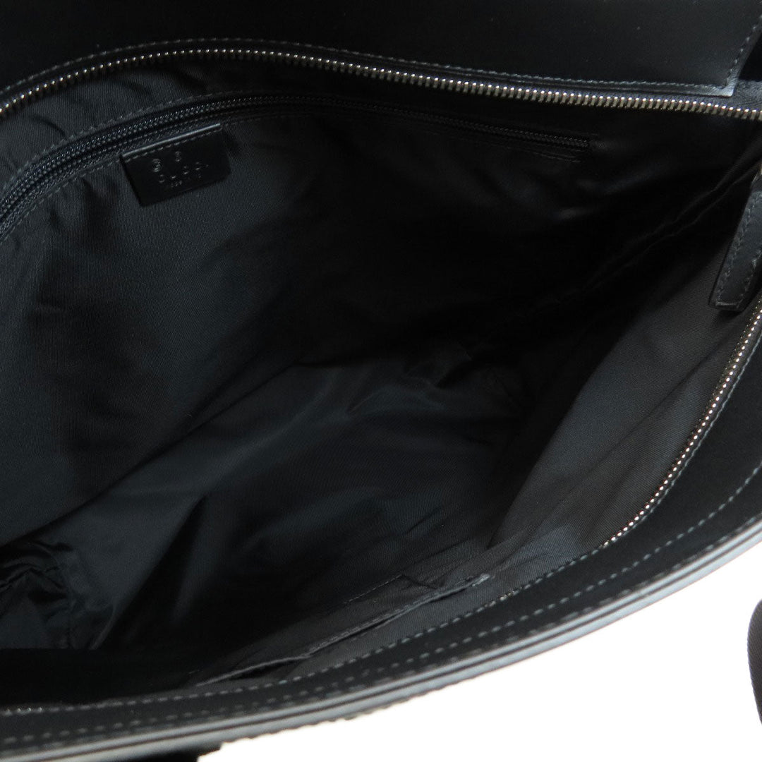 GUCCI Tote Bag 631245 canvas black Sherry line outlet Women Used Authentic