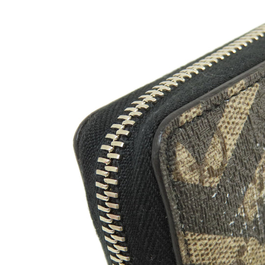 GUCCI Long Wallet Purse 411766 PVC Brown Kaleido GG Supreme mens(Unisex) Used Authentic