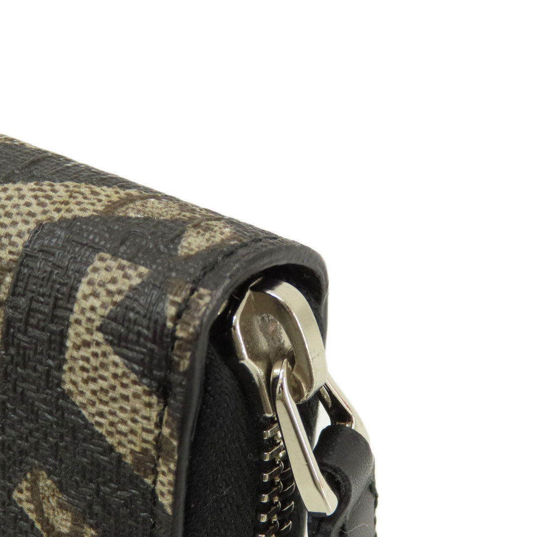 GUCCI Long Wallet Purse 411766 PVC Brown Kaleido GG Supreme mens(Unisex) Used Authentic