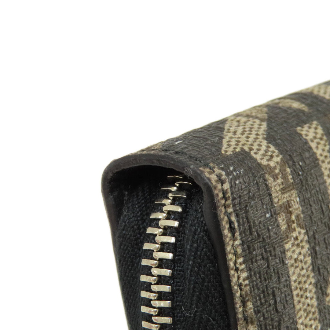 GUCCI Long Wallet Purse 411766 PVC Brown Kaleido GG Supreme mens(Unisex) Used Authentic