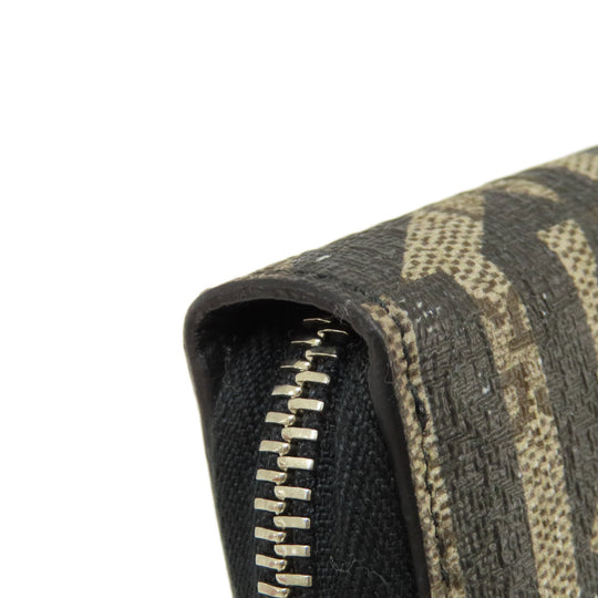 GUCCI Long Wallet Purse 411766 PVC Brown Kaleido GG Supreme mens(Unisex) Used Authentic