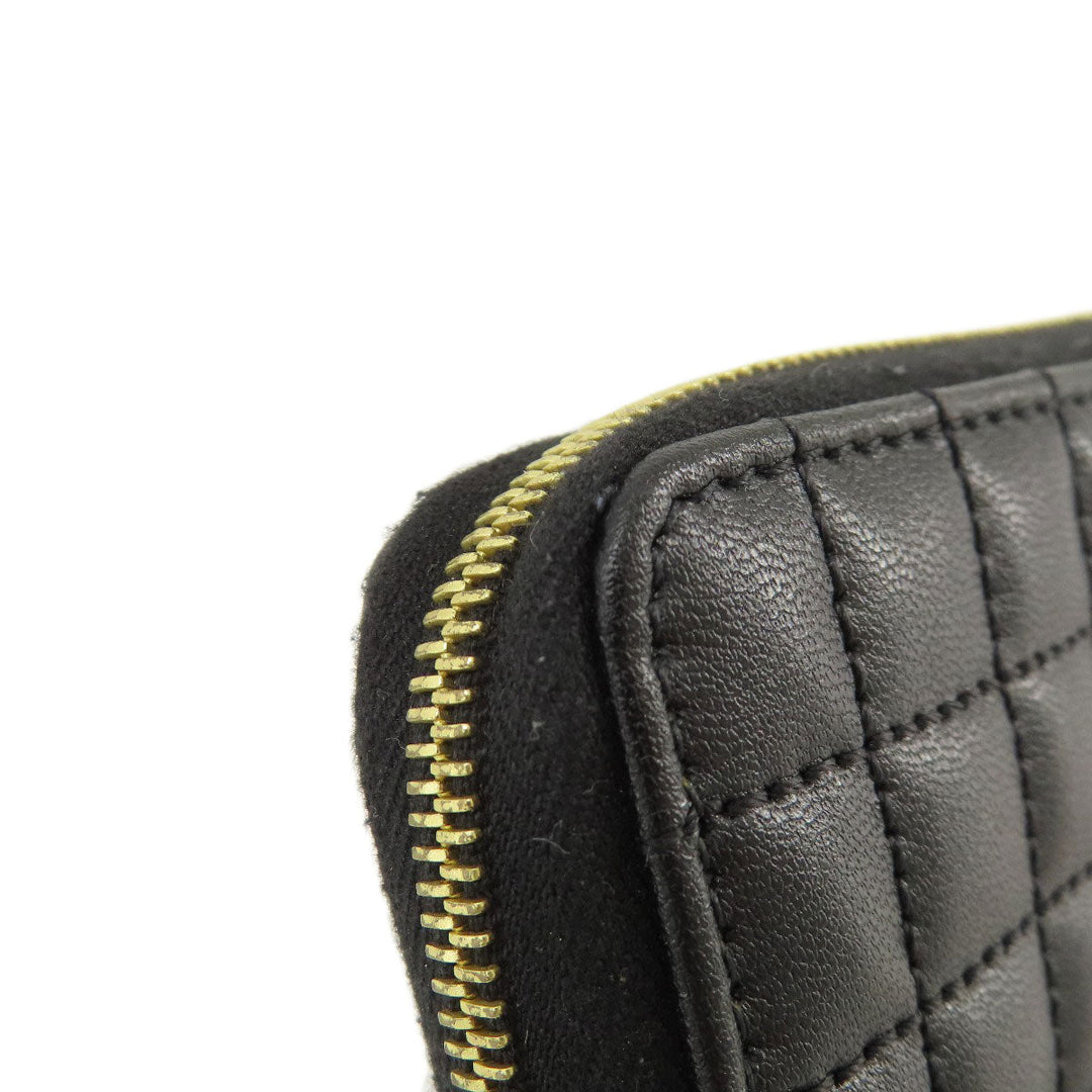 CELINE Coin case leather black C charm Women(Unisex) Used Authentic