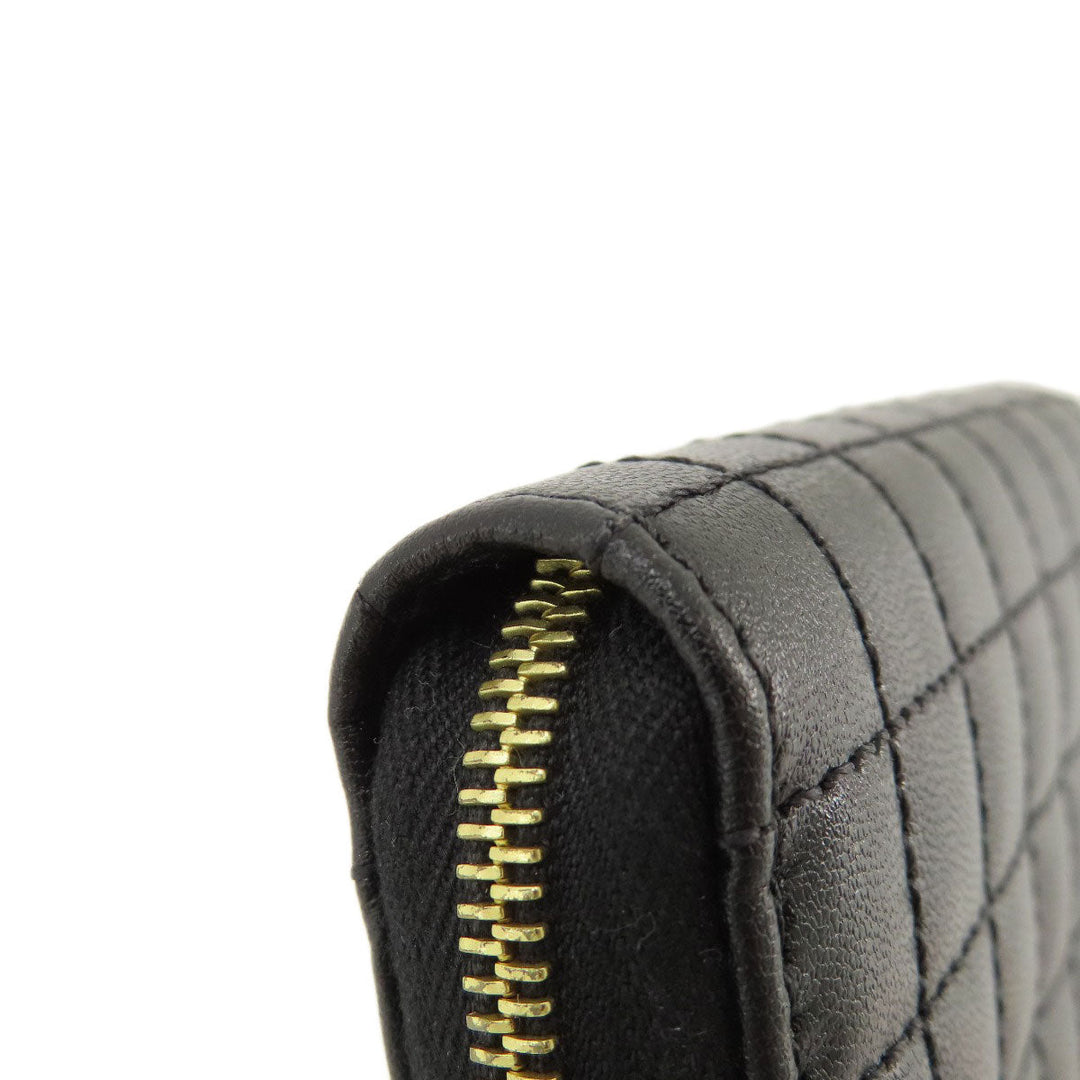 CELINE Coin case leather black C charm Women(Unisex) Used Authentic
