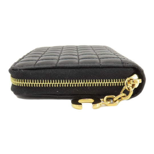 CELINE Coin case leather black C charm Women(Unisex) Used Authentic