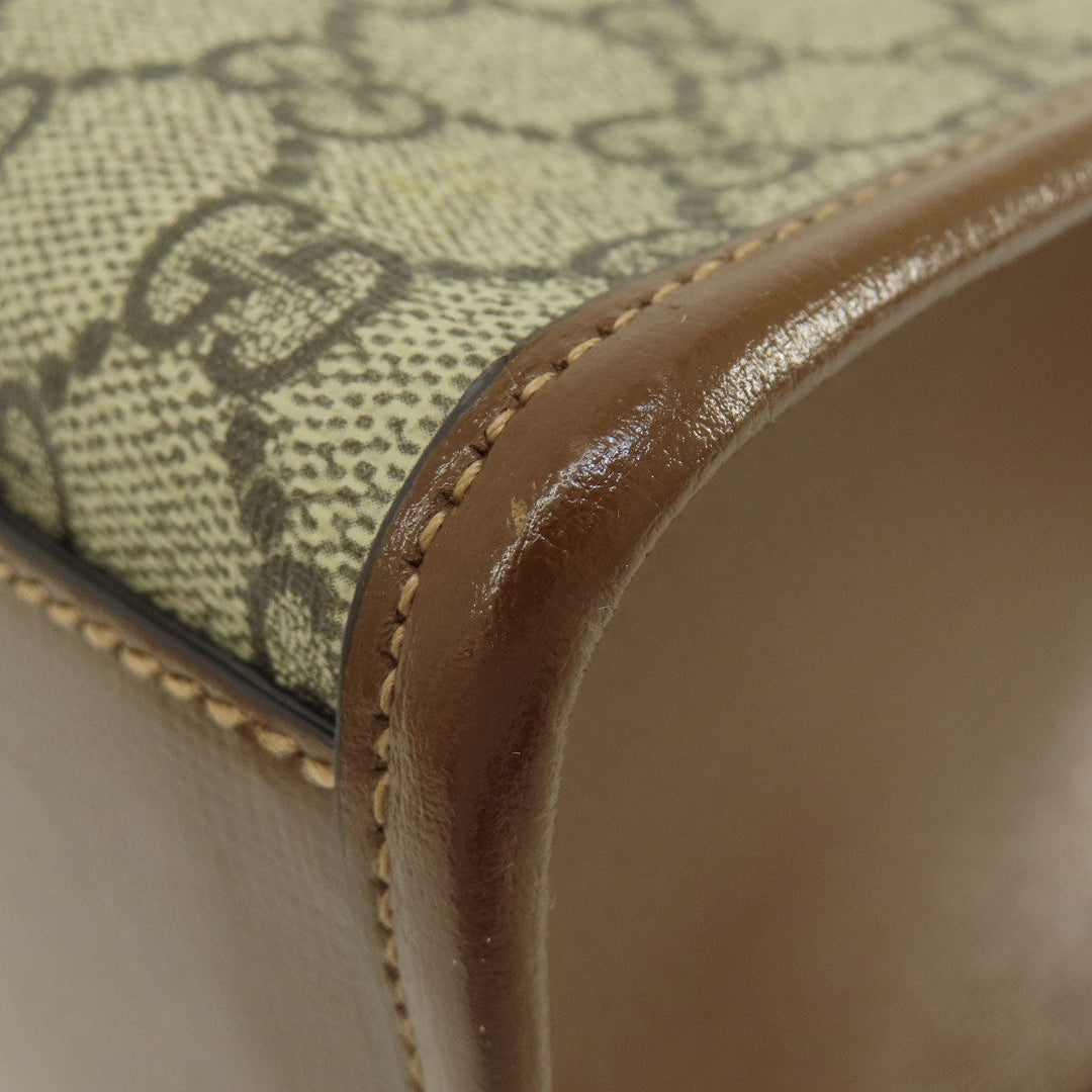 GUCCI Handbag 659983 PVC Brown GG 2WAY