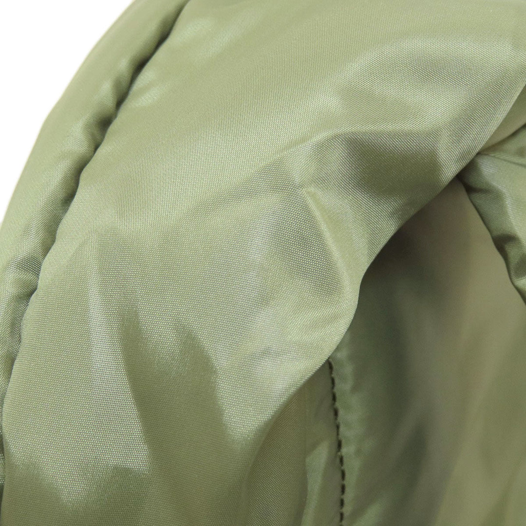 MICHAEL KORS Backpack Nylon green logo Women Used Authentic