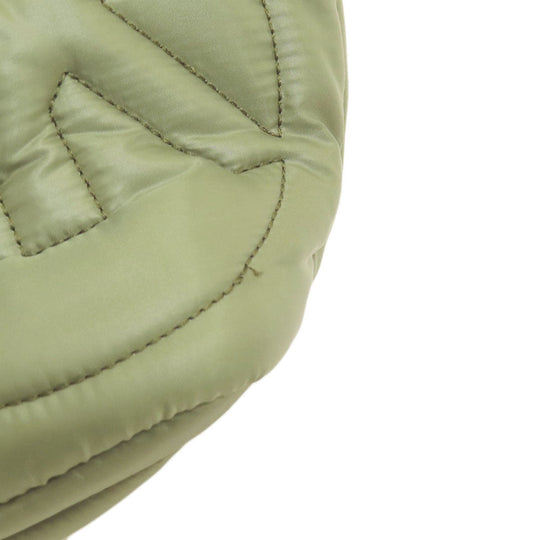 MICHAEL KORS Backpack Nylon green logo Women Used Authentic