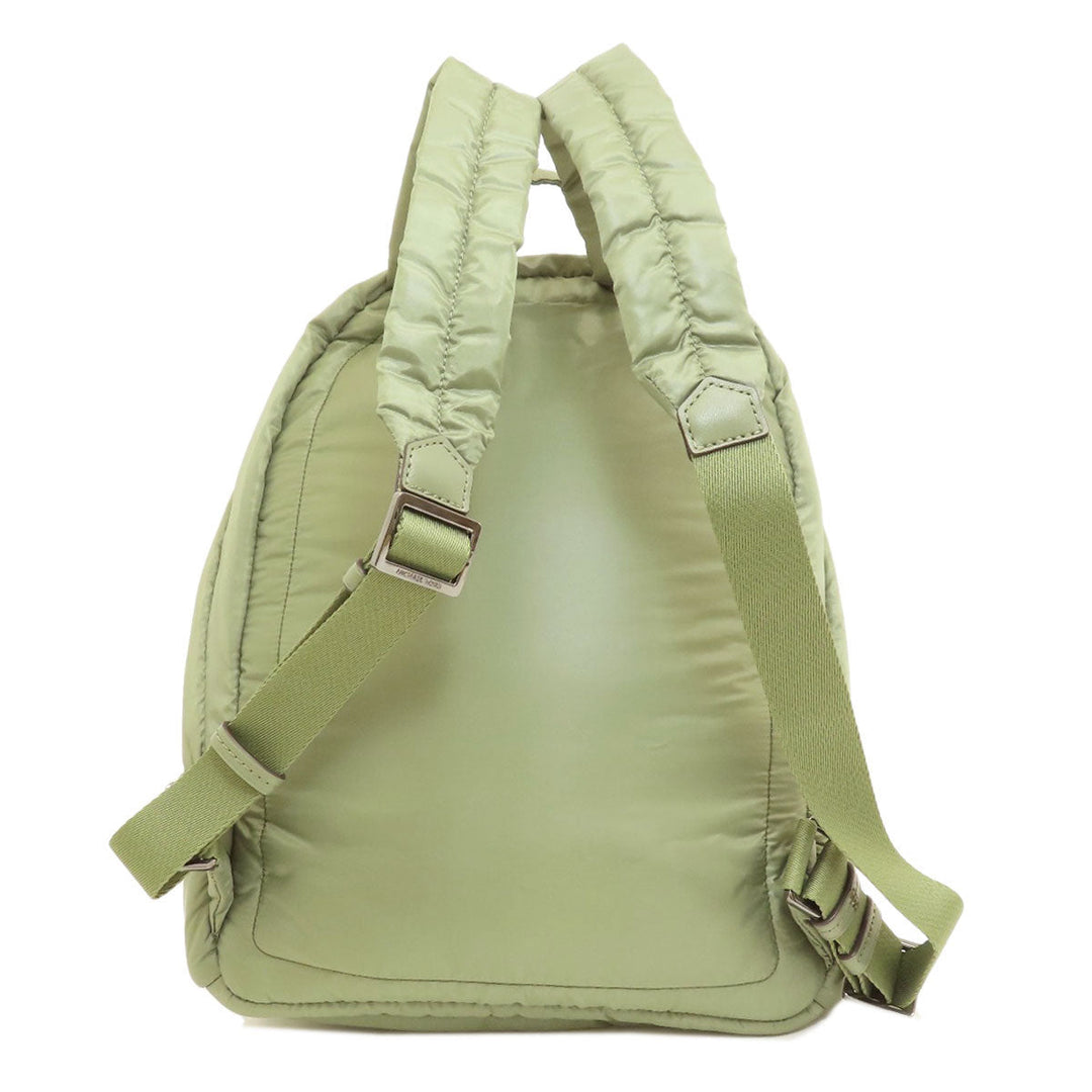 MICHAEL KORS Backpack Nylon green logo Women Used Authentic