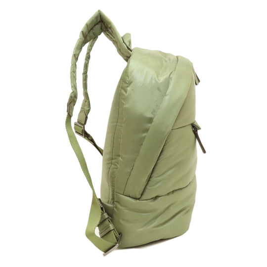 MICHAEL KORS Backpack Nylon green logo Women Used Authentic