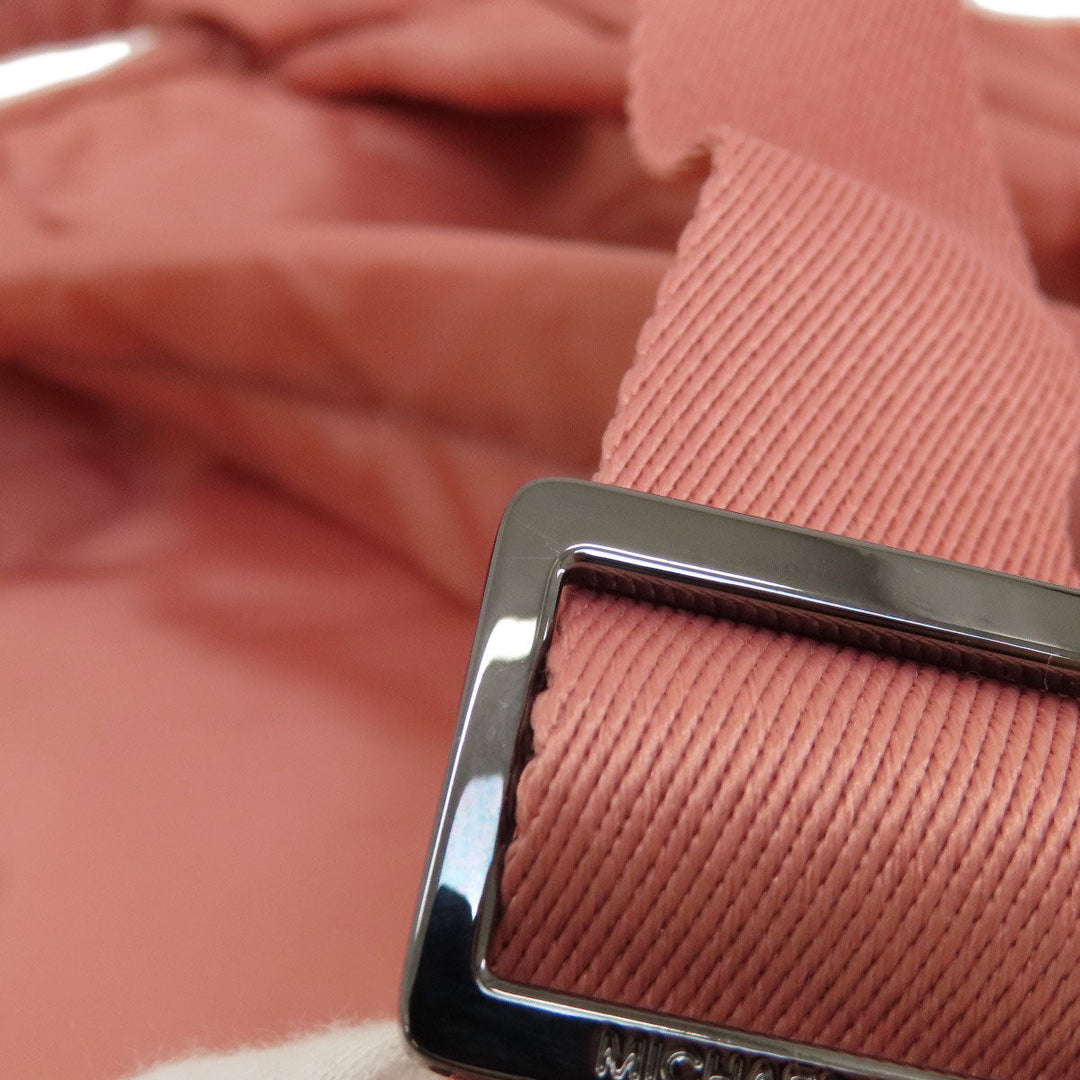 MICHAEL KORS Backpack Nylon pink logo Women Used Authentic