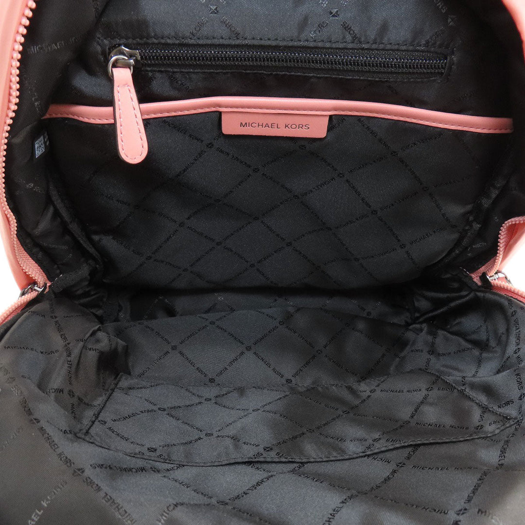 MICHAEL KORS Backpack Nylon pink logo Women Used Authentic