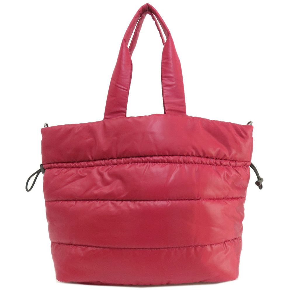 MICHAEL KORS Tote Bag Nylon Red 2WAY Women Used Authentic