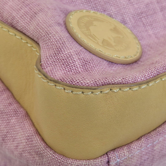 HUNTING WORLD Backpack canvas pink logo Women Used Authentic