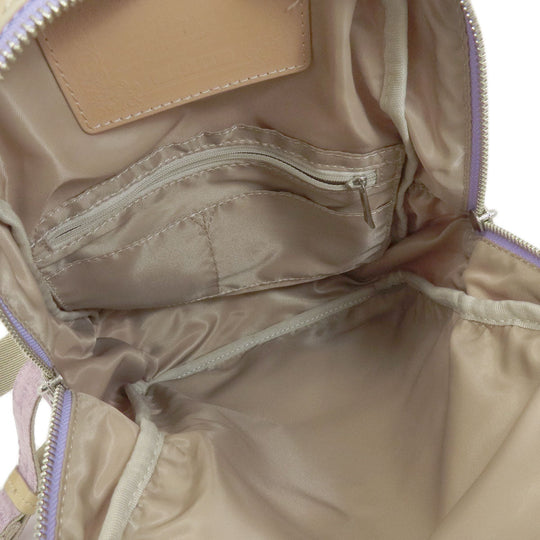 HUNTING WORLD Backpack canvas pink logo Women Used Authentic